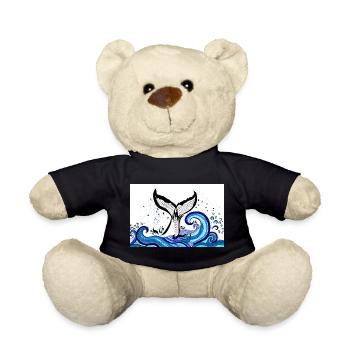 Walflosse Meer Poster - Teddy - Schwarz - Vorne