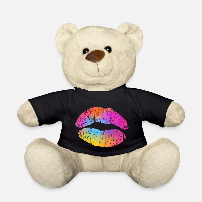 Aquarelle Lèvre - Nounours - noir