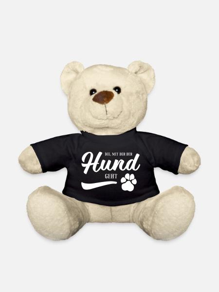Die, mit der der Hund geht - Hundepfote - Teddy - Schwarz