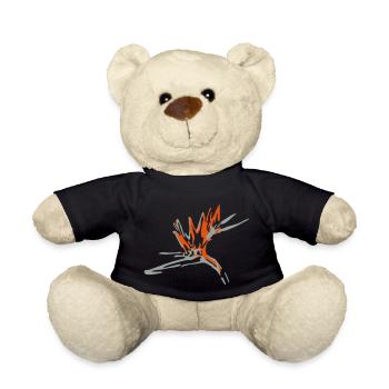 Blume, Papageienblume, Paradiesvogel blume - Teddy - Schwarz - Vorne