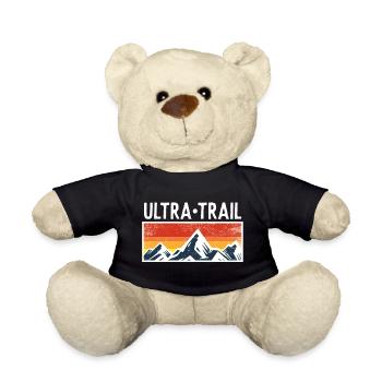 Ultra Trail Runner Mountains montagnes coureurs cadeaux - Nounours - noir - Devant