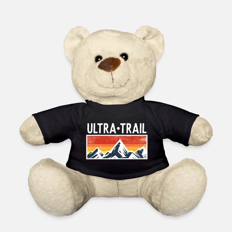 Ultra Trail Runner Mountains Berge Geschenk Läufer - Teddy - Schwarz