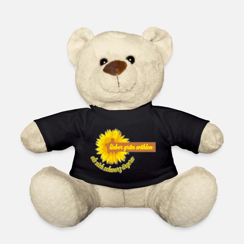 Lieber grün wählen als sich schwarz ärgern - Teddy - Schwarz