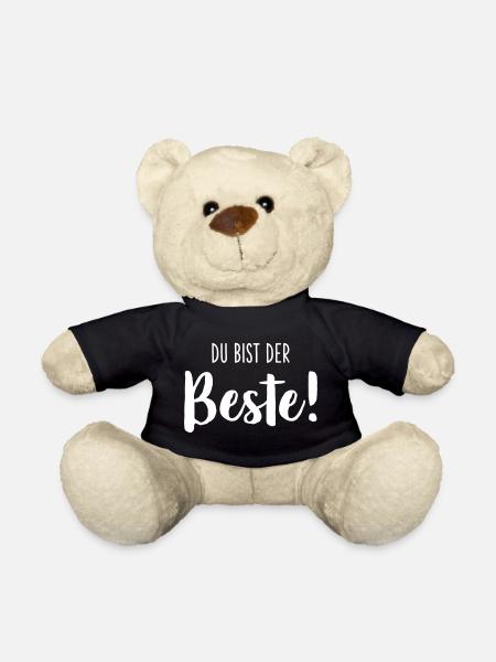 Du bist der Beste - Teddy - Schwarz