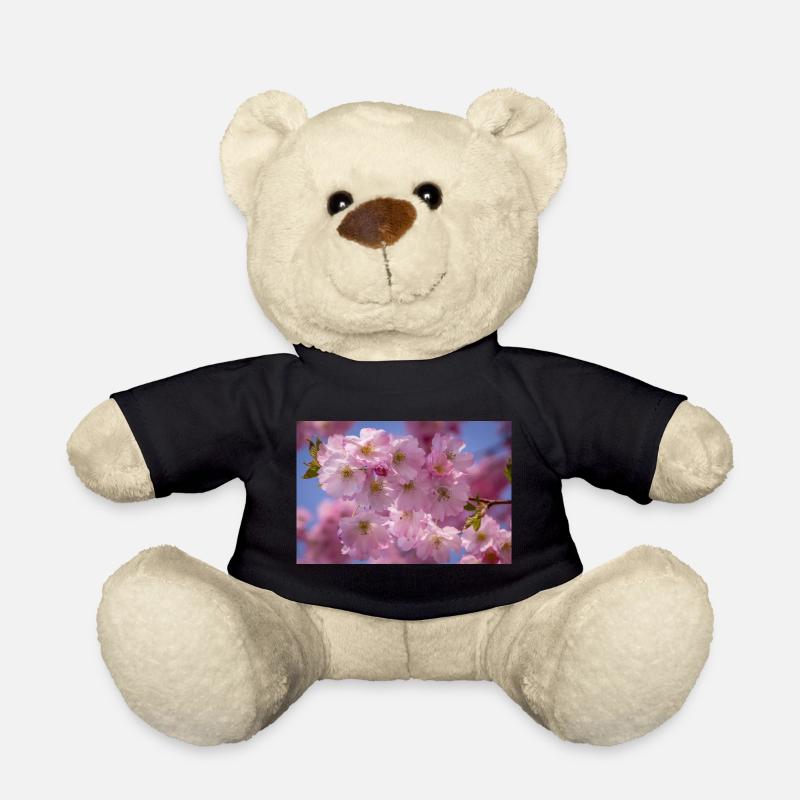 Kirschblueten Nachaufnahmer Rosa Blueten - Teddy - Schwarz