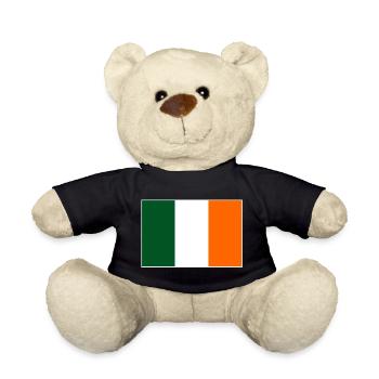 Irland Flagge - Teddy - Schwarz - Vorne