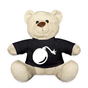 Bomb simple white - Teddy - Schwarz - Vorne