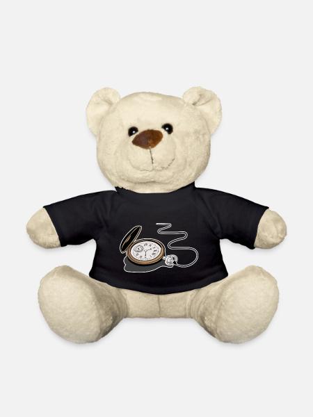 Montre de poche horloge temps temps horloge - Nounours - noir