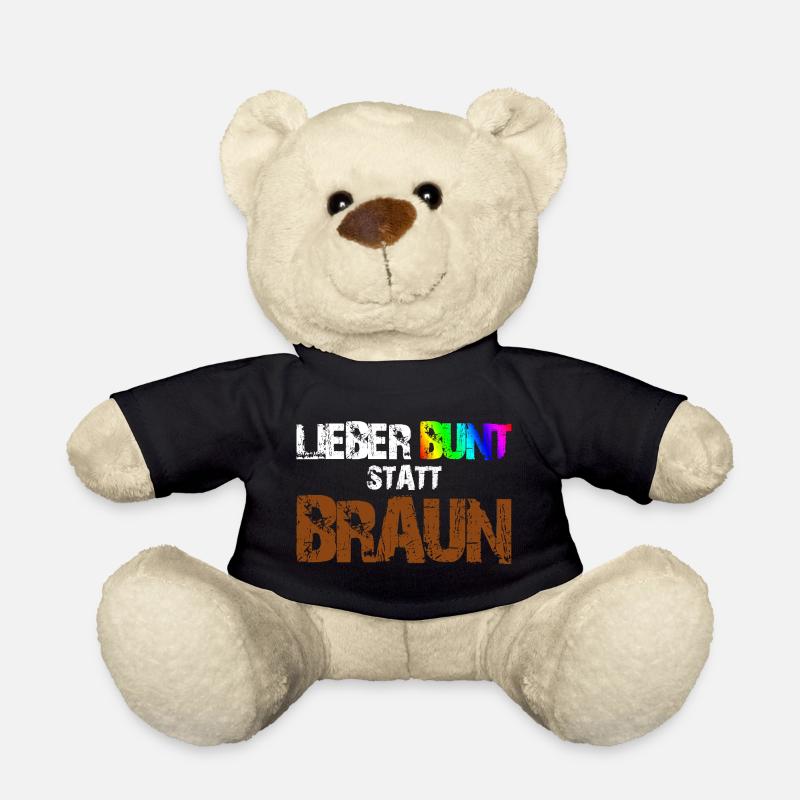 Lieber Bunt Statt Braun - Teddy - Schwarz