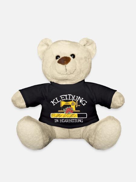Schneiderin Nähmaschine Ladebalken - Teddy - Schwarz