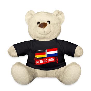 German and Dutch Deutsch und Holländer - Teddy Bear - black - Front