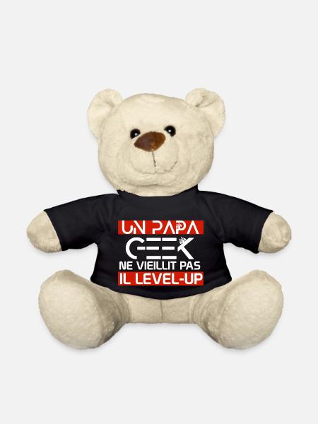 Papa Geek - Nounours - noir