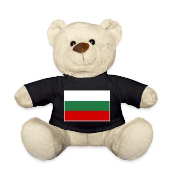 Drapeau de la Bulgarie - Nounours - noir - Devant