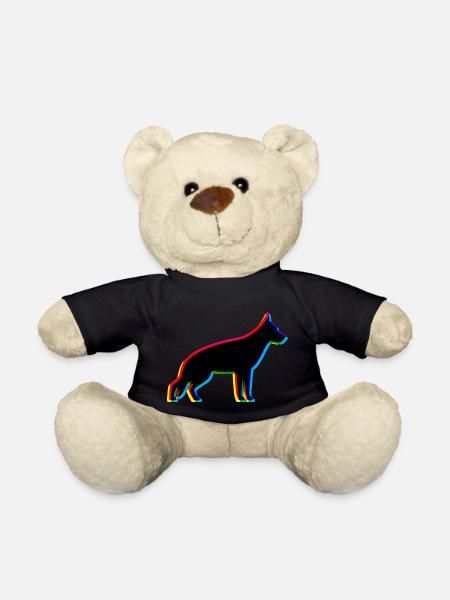 CMYK Deutscher Schäferhund - Teddy - Schwarz