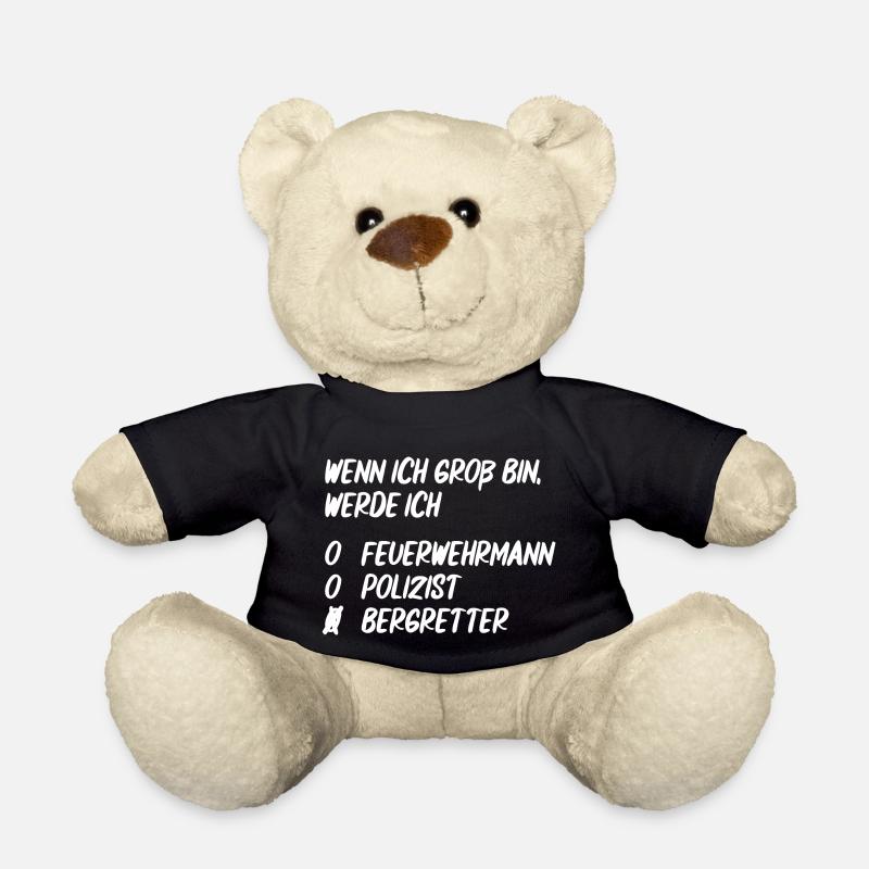 Ich werde Bergretter - Teddy - Schwarz