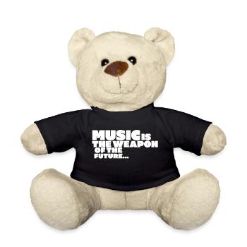 MUSIC IS The Weapon Of The Future - Teddy Bear - black - Front