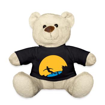 Sun Wave Surfer - Teddy Bear - black - Front