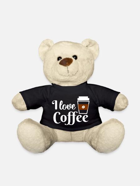 I love coffee - Teddy Bear - black