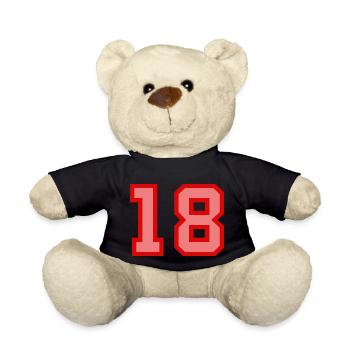 Cool Retro Retrostyle Numéro de maillot numéro de dos - Nounours - noir - Devant