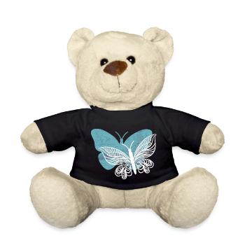 Ich liebe Schmetterlinge - Teddy - Schwarz - Vorne
