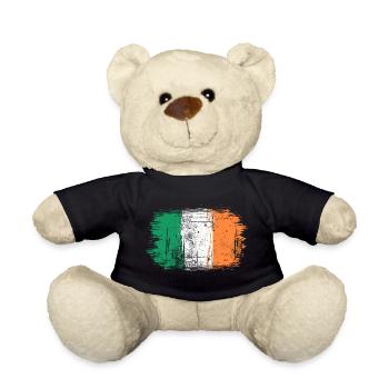Pinselstrich der irischen Flagge - Teddy - Schwarz - Vorne