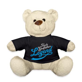 Uncle Godfather Legend Quote - Teddy Bear - black - Front