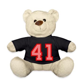 Cool Retro Retrostyle Numéro de maillot numéro de dos - Nounours - noir - Devant