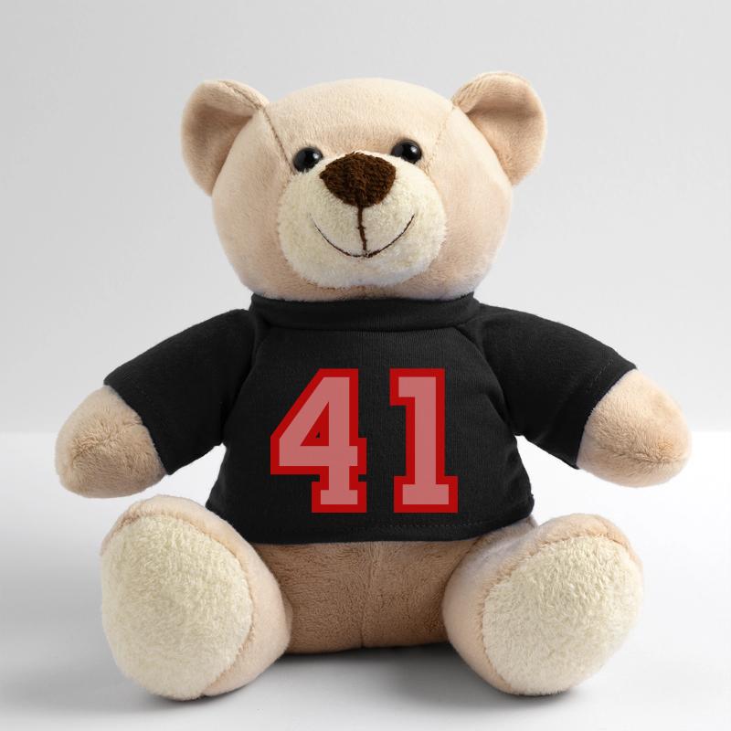Cool Retro Retrostyle Jersey Number Back Number Teddy Bear