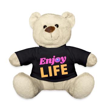 ENJOY LIFE - Teddy Bear - black - Front