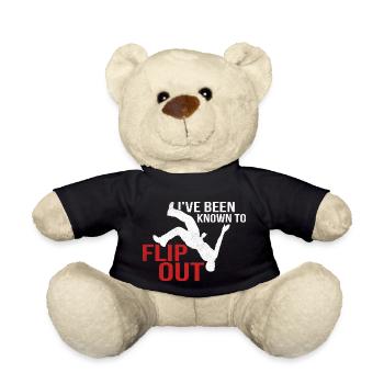 I've Been Known To Flip Out Parkour Traceur - Teddy Bear - black - Front