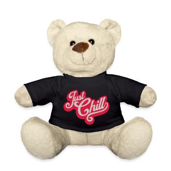 Just Chill Text Logo - Nounours - noir - Devant