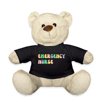Notfall-Krankenschwester - Teddy - Schwarz - Vorne