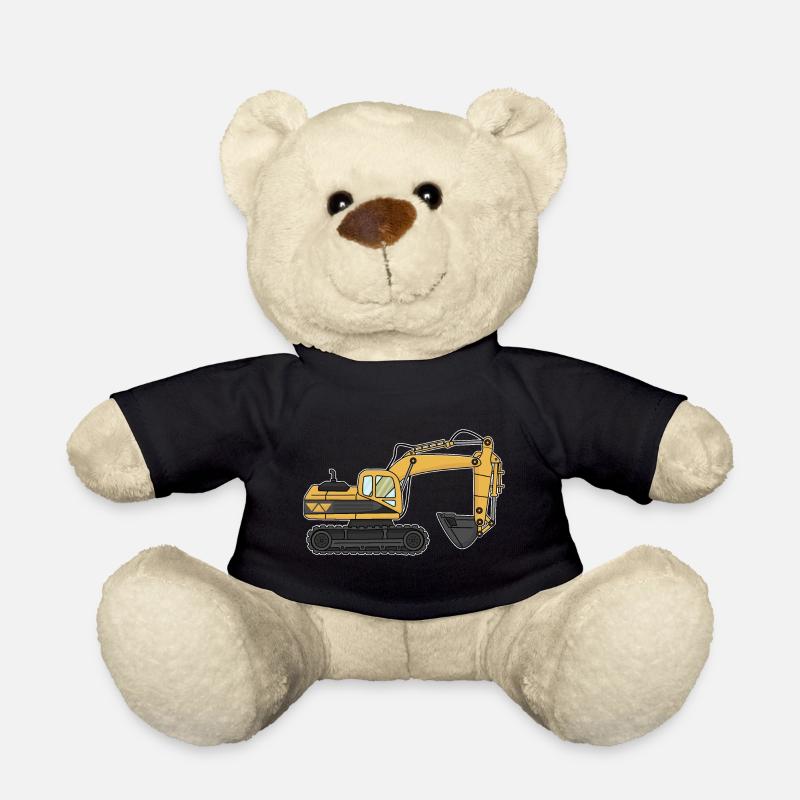 Bagger, Baustelle - Teddy - Schwarz