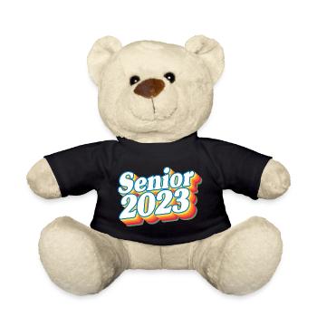 Senior Class Of 2023 Retro Graduation Party Geschenk - Teddy - Schwarz - Vorne
