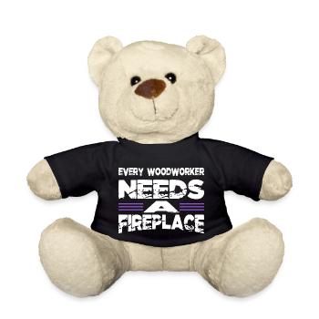 hobbyists chop wood carpentry lumberjack - Teddy - Schwarz - Vorne