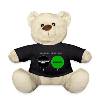 Mathematik, österreichische Politik, Volkspartei - Teddy - Schwarz - Vorne