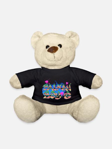 balkan boy exyu rock bosna croatia serbia - Teddy Bear - black