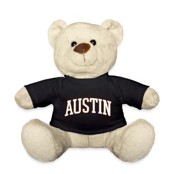 Austin Varsity Arc Font - Teddy Bear - black - Front