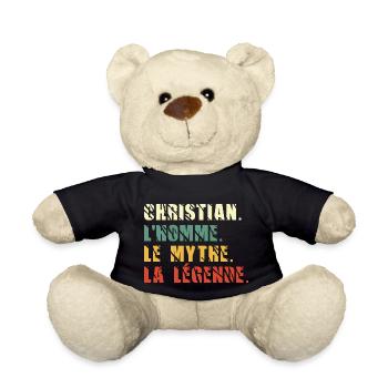 Christian l homme le mythe la légende - Nounours - noir - Devant