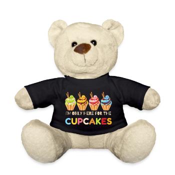 Funny Cupcakes, Cupcake Celebrations, Cupcake Gift - Teddy Bear - black - Front