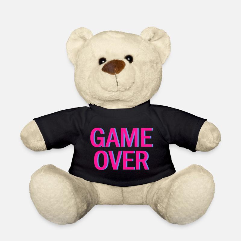Ambiance arcade néon Game Over - Nounours - noir