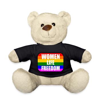 Women life freedom - Nounours - noir - Devant