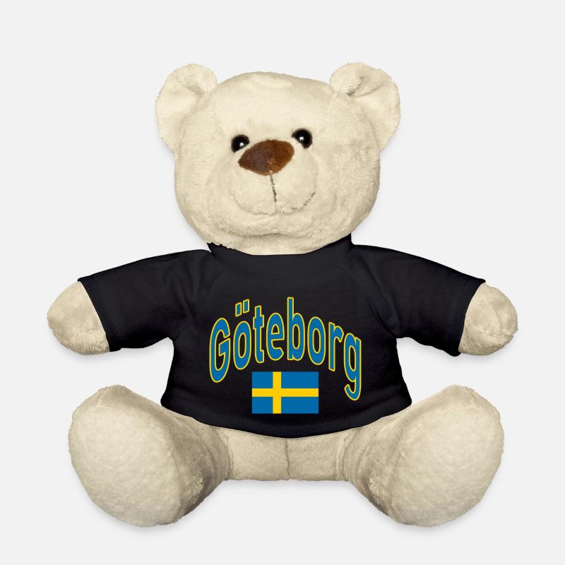 Göteborg schweden flagge - Teddy - Schwarz