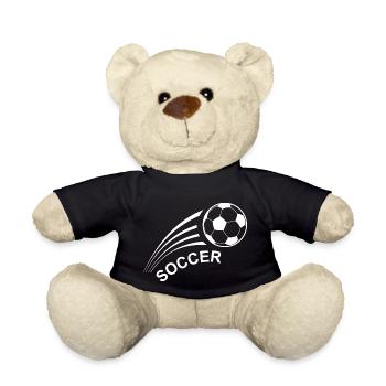 Fußball Soccer - Teddy - Schwarz - Vorne