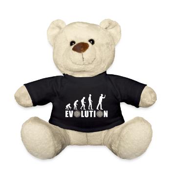EVOLUTION DARTS Spiel Pfeil Dartscheibe Geschenk - Teddy - Schwarz - Vorne