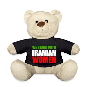 We stand with iranian women - Nounours - noir - Devant