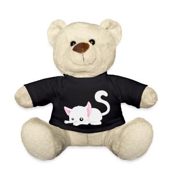 Katze Comic - Teddy - Schwarz - Vorne