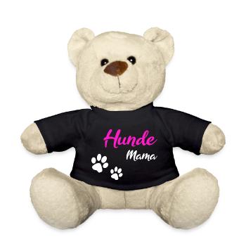Hunde Mama Geschenk white - Teddy - Schwarz - Vorne