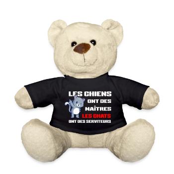 Chats Serviteurs et Chiens Maîtres - Nounours - noir - Devant