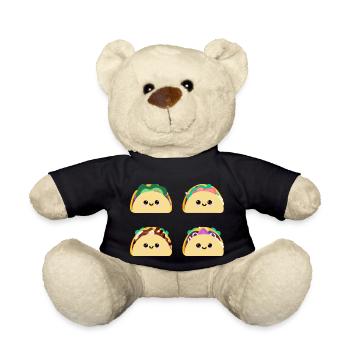 Les tacos Kawaii - Teddy Bear - black - Front